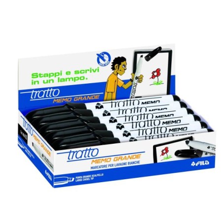 Tratto 852003 evidenziatore 12 pz Nero (852003)