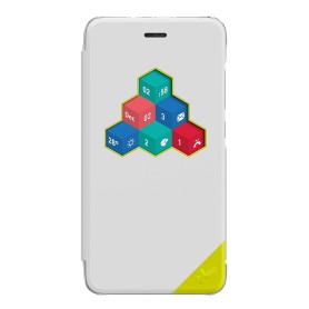 Wiko WiCube LENNY3 custodia per cellulare 12,7 cm (5") Custodia a libro Bianco (WKPRFIWH3702)