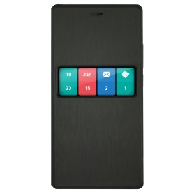 Wiko WKPRFIBK5460 custodia per cellulare Custodia a libro Nero (WKPRFIBK5460)