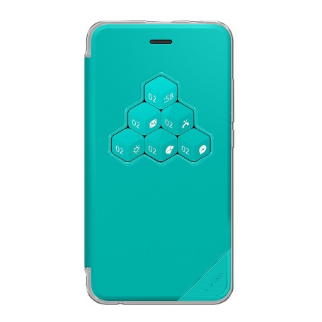 Wiko WISFW0045 custodia per cellulare Custodia a libro Turchese (WKPRFIBL3953)