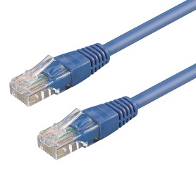 WP WPC-PAT-6U010B cavo di rete Blu 1 m Cat6 U/UTP (UTP) (WPC-PAT-6U010B)