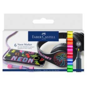 Faber-Castell 160806 evidenziatore 6 pz Blu, Verde, Arancione, Rosso, Viola, Giallo (160806)