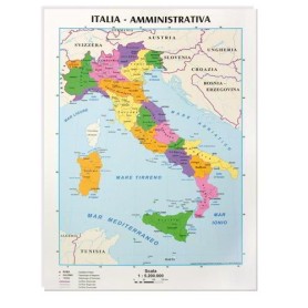 CWR 09343 mappa geografica da parete Italia (09343)
