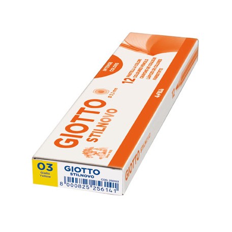 Giotto 256103 pastello colorato Giallo 12 pz (256103)