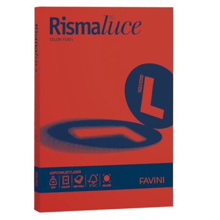 Favini Rismaluce carta inkjet A4 (210x297 mm) 50 fogli Rosso (A69C544)