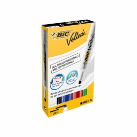 BIC Velleda 1791 evidenziatore 4 pz Punta smussata Nero, Blu, Verde, Rosso (8757891)