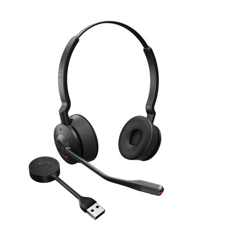 Jabra Engage 55 Auricolare Wireless A Padiglione Nero, Titanio (9559-410-111)