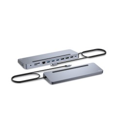 i-tec USB-C Metal Ergonomic 3x 4K Display Docking Station + Power Delivery 100 W (C31FLAT2PDPRO)