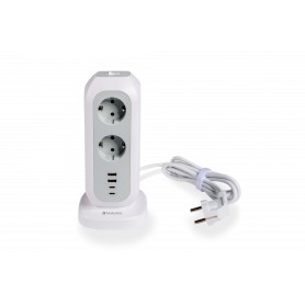 Verbatim 49547 prolunghe e multiple 11 presa(e) AC Interno Bianco (49547)