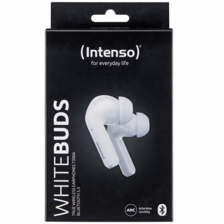 Intenso White Buds T302A Cuffie In-ear Chiamate/Musica/Sport/Tutti i giorni Bianco (3720302)