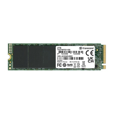 Transcend PCIe SSD 115S M.2 1 TB PCI Express 3.0 3D NAND NVMe (TS1TMTE115S)