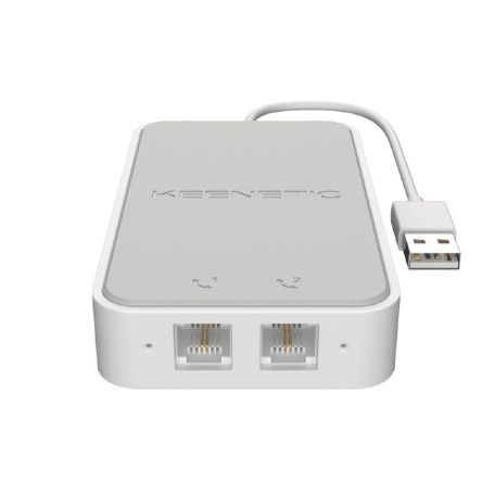 KEENETIC LINEAR (KN-3110), ADATTATORE VOIP 2 PORTE FXS RJ11, COMPATIBILE CON TUTTI GLI OPERATORI (KN-3110-01EN)