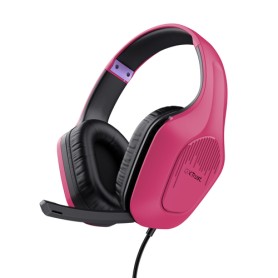Trust GXT 415P Zirox Auricolare Cablato A Padiglione Giocare Rosa (24992)