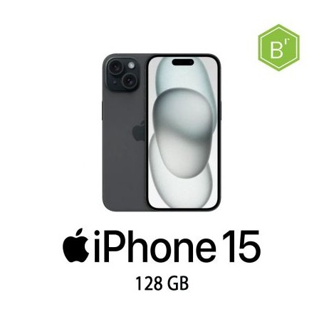 IPHONE 15 128GB BLACK/2Y - B (008961PCR-EU)
