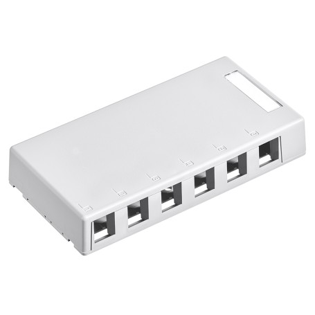 Leviton 41089-6WP presa energia RJ-45 Bianco