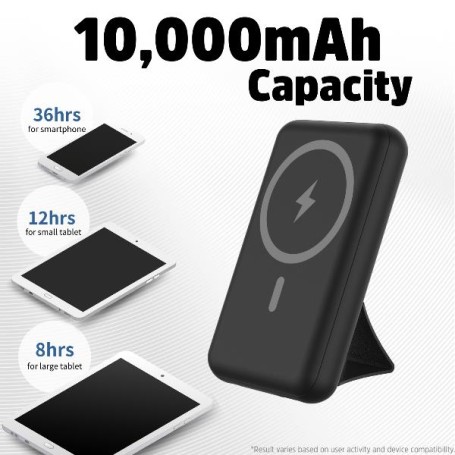 WIRELESS POWERBANK STAND + CHARGER (QM10002PQ-BK)