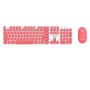 TASTIERA FULL SZ CON MOUSE PINK (PT-MK004S)