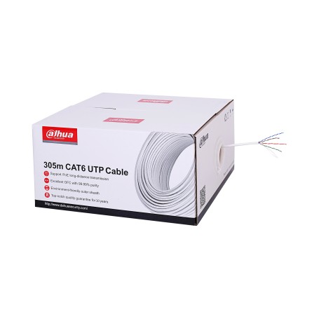 BOBINA UTP CAT6 305MT BIANCO GUAINA IN LSZH (CPR E CLASS) (PFM923I-6UN-C)