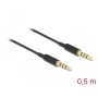 DeLOCK 66075 cavo audio 0,5 m 3.5mm Nero (66075)