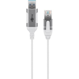 Ethernet-Adapterkabel USB-A 3.2 Gen1  RJ-45 (wei, 10 Meter) (74383)
