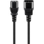 Kaltgerte-Verlngerungskabel C14  C13 (schwarz, 3 Meter, gerade Stecker) (95287)