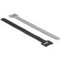 Klett-Kabelbinder 200mm x 12mm (schwarz, 10 Stck) (18687)