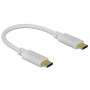 USB Ladekabel, USB-C Stecker  USB-C Stecker (wei, 15cm, PD, Laden mit bis zu 100 Watt) (85357)