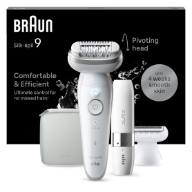 Braun Silk-épil 9 9-341 epilatore 40 pinzette Bianco (7500435225182)