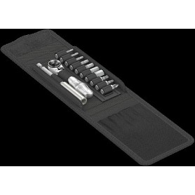 Metall-Knarre Bicycle Set 1 (silber/schwarz, 12-teilig, mit Bit-Ratsche) (05004170001)