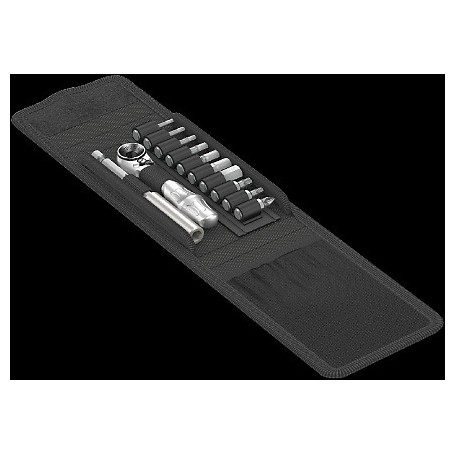 Metall-Knarre Bicycle Set 1 (silber/schwarz, 12-teilig, mit Bit-Ratsche) (05004170001)