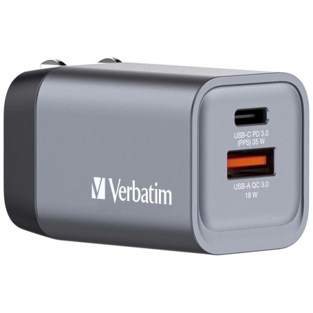 Verbatim GNC-35 Universale Nero, Grigio AC Ricarica rapida Interno (32200)
