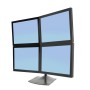 Ergotron DS Series DS100 Quad Monitor Desk Stand 61 cm (24") Scrivania Nero (33-324-200)