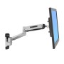 Ergotron LX Sit-Stand Wall Mount LCD Arm 106,7 cm (42") Parete Acciaio inox (45-353-026)