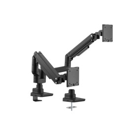 Equip Staffa di montaggio da scrivania per doppio monitor per uso intensivo da 17“-35”, nero (650182)