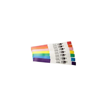 Zebra Z-Band UltraSoft Blu, Bianco Braccialetti da ospedale (10015355-BK)