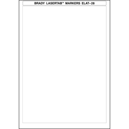 Brady ELAT-28-747-W etichetta per stampante Bianco Etichetta per stampante autoadesiva (029862)