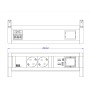 Bachmann Steckdosenleiste DESK 2xCEE7/3 902.0293 (902.0293)