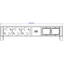 Bachmann Steckdosenleiste DESK2 3xCEE7/3 902.607 (902.607)