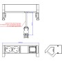 Bachmann Steckdosenleiste DESK2 2xCEE7/3 902.609 (902.609)