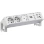 Bachmann Steckdosenleiste DESK2 ALU WHITE 937.410 (937.410)