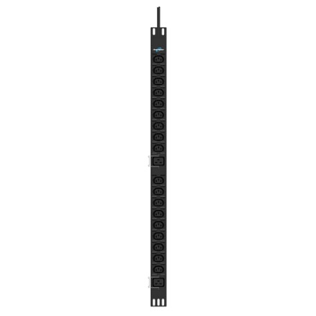 PowerWalker 10133024 unità di distribuzione dell'energia (PDU) 20 presa(e) AC 0U Nero