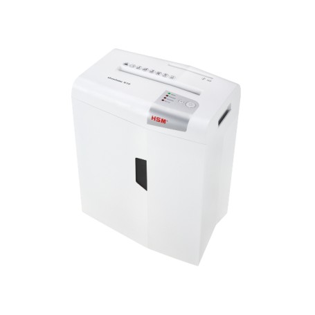 HSM X10 distruggi documenti Taglio a particelle 58 dB 22 cm Argento, Bianco (1045111)
