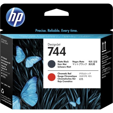 HP 744 - Schwarz, Chromatic Red - Druckkopf - für DesignJet Z2600 PostScript, Z5600 PostScript (F9J88A)