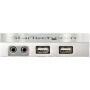 StarTech.com ARMSLIMDUOS supporto da tavolo per Tv a schermo piatto 81,3 cm (32") Morsa Argento (ARMSLIMDUOS)