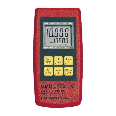 Greisinger GMH 3156 Druck-Messgerät Luftdruck, Flüssigkeiten 2.5 - 400 bar mit Datenloggerfunktion (601464)