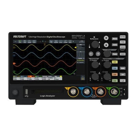Voltcraft DOV2504F LA Digital-Oszilloskop 250 MHz 4-Kanal 1.25 GSa/s 100 Mpts 12 Bit (VC-16753960)