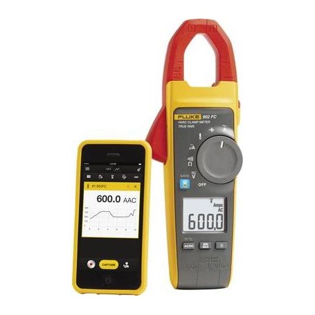 Fluke 902 FC Stromzange Hand-Multimeter Kalibriert nach DAkkS digital CAT III 600 V (4695814)