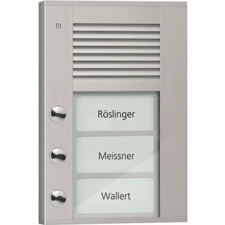 Audio Außenstation PDS PDS03-EN/04 3Tasten 1reihig AP silber (PDS03-EN/04)
