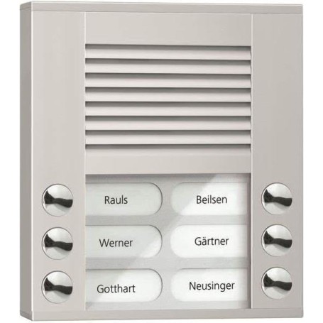 Audio Außenstation PES06-EN/04 6Tasten 2reihig AP silber (PES06-EN/04)