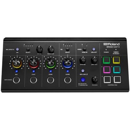 Roland BRIDGE CAST-X - Dual Bus Streaming Mixer & Video Capture XLR-Mikrofonvorverstärker (425921A99)